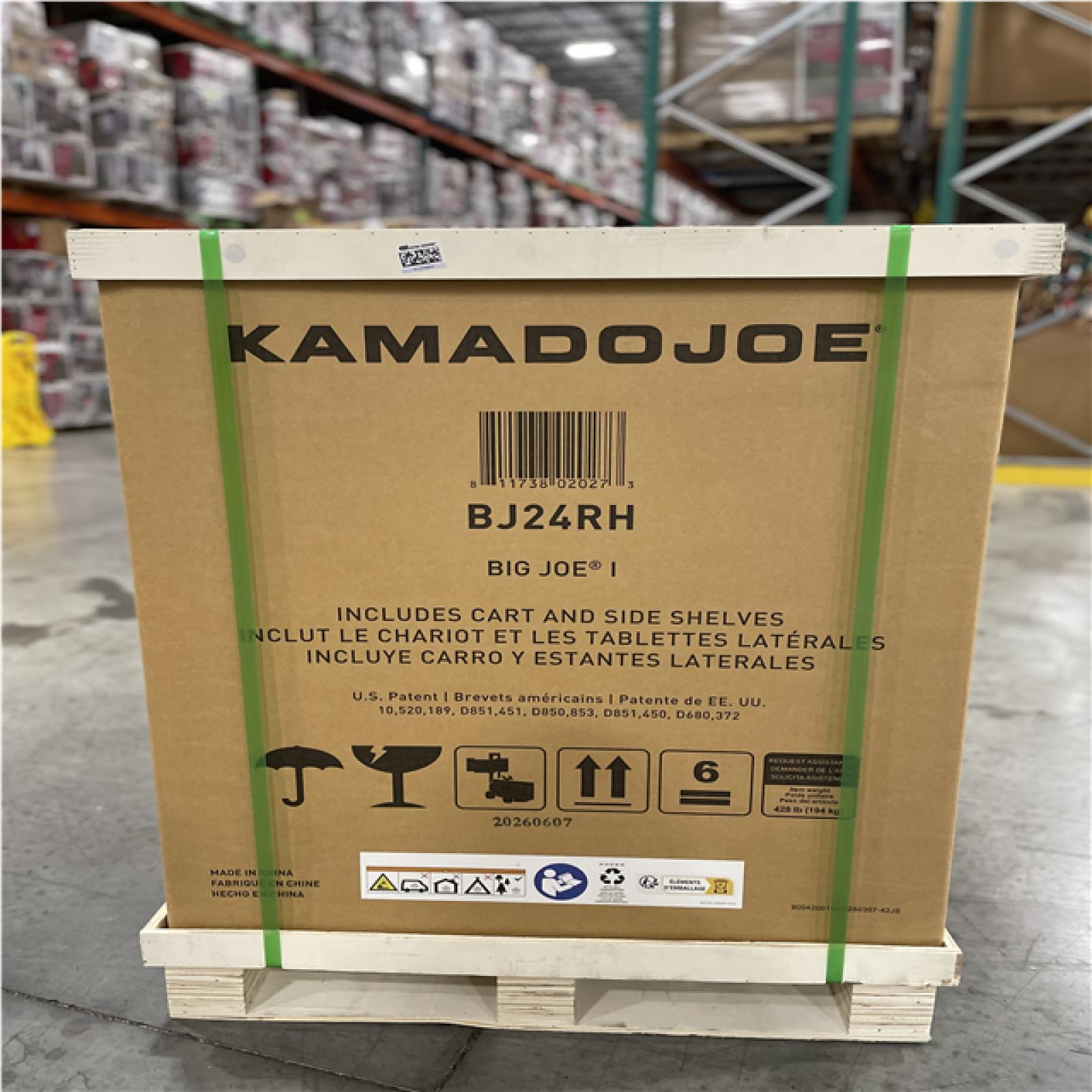DALLAS LOCATION- KAMADO JOE Big Joe I 24 in. Charcoal Grill in Red