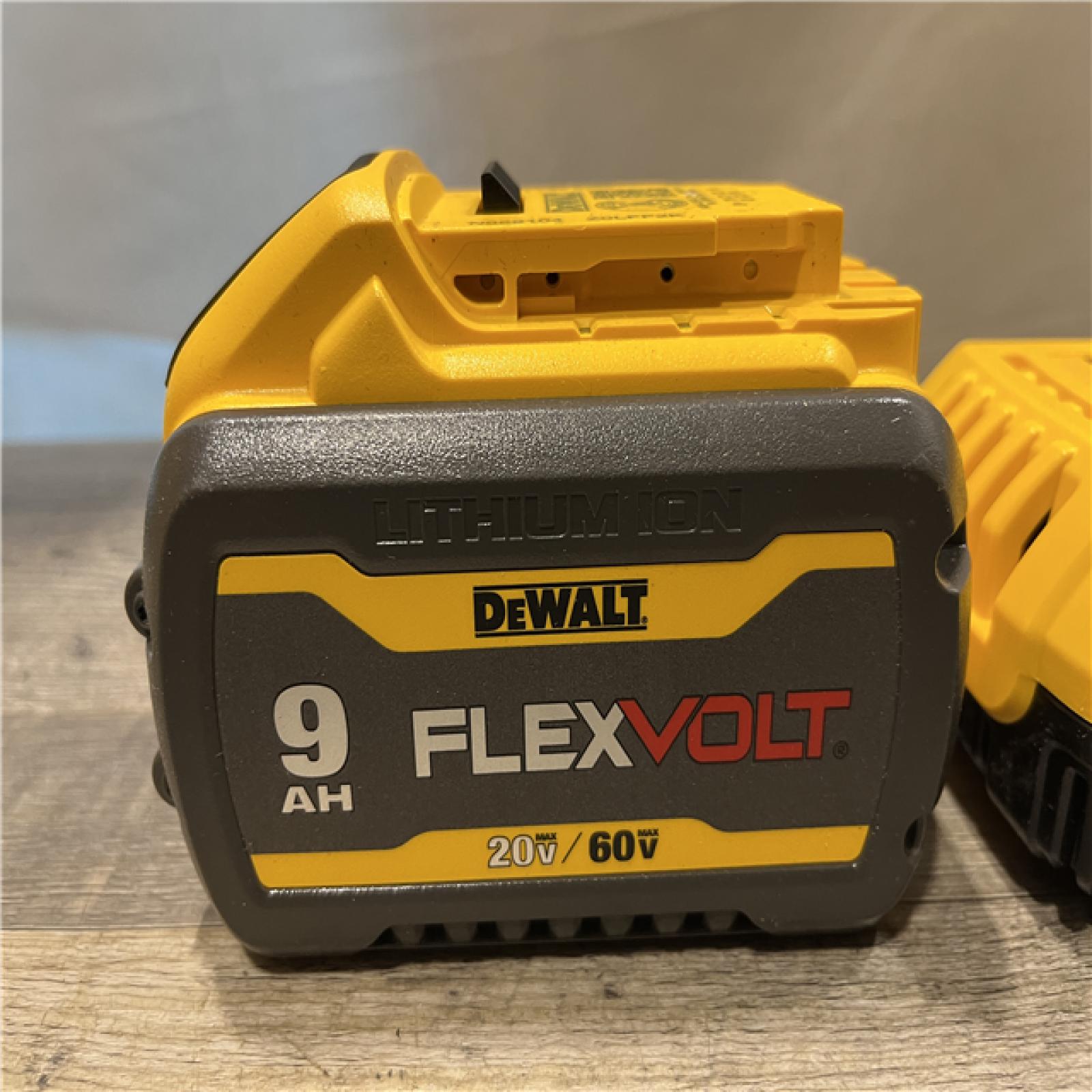 AS-IS DEWALT 20V/60V MAX FLEXVOLT Lithium-Ion 9.0Ah Battery and Charger Starter Kit