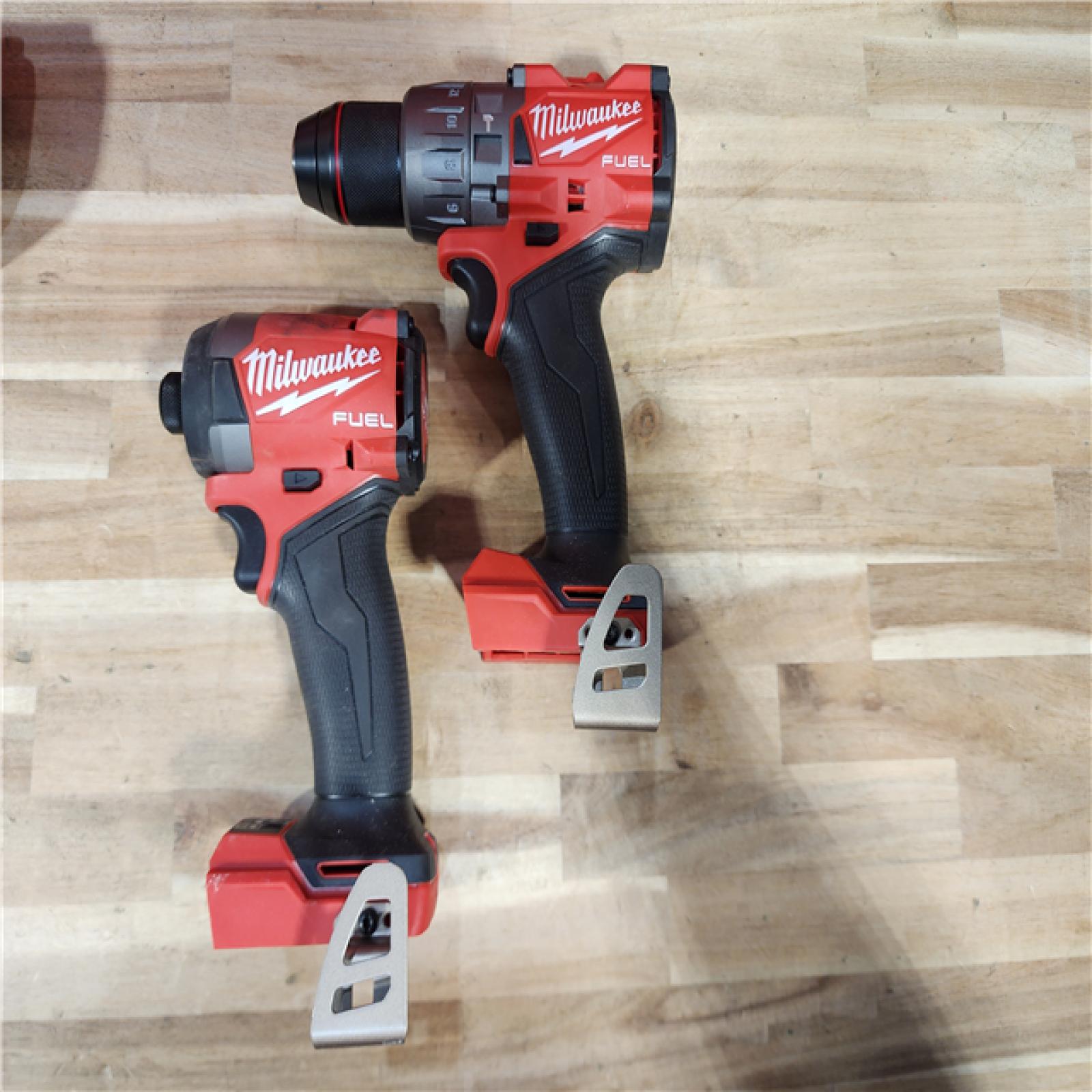 HOUSTON LOCATION - AS-IS Milwaukee  FUEL 18V Lithium-Ion Brushless Cordless Hammer Drill and Impact Driver Combo Kit