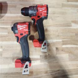 HOUSTON LOCATION - AS-IS Milwaukee  FUEL 18V Lithium-Ion Brushless Cordless Hammer Drill and Impact Driver Combo Kit