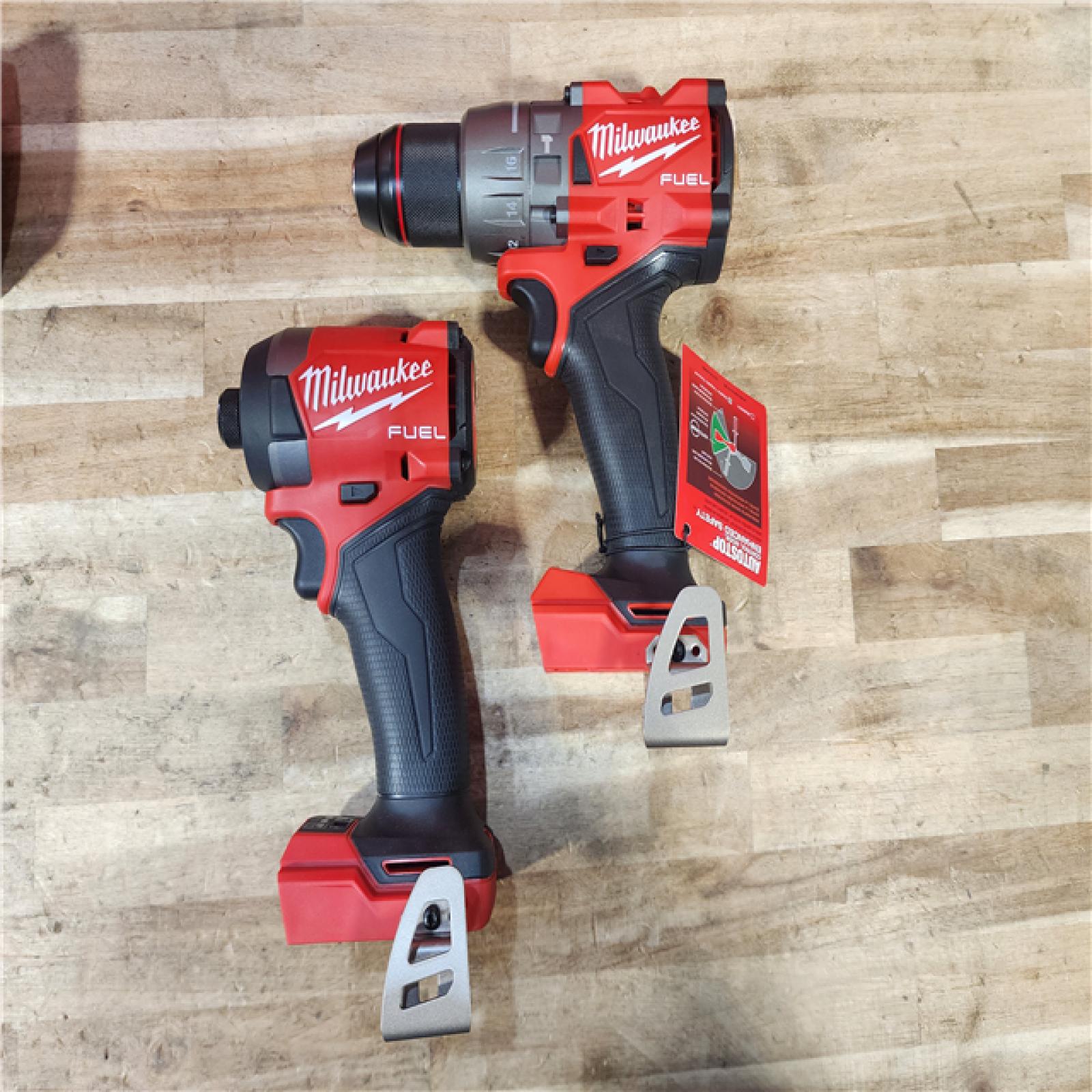 HOUSTON LOCATION - AS-IS Milwaukee FUEL 18V Lithium-Ion Brushless Cordless Hammer Drill and Impact Driver Combo Kit