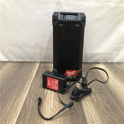 AS-IS Milwaukee 12-Volt Lithium-Ion Cordless Bluetooth/AM/FM Jobsite Radio with Charger
