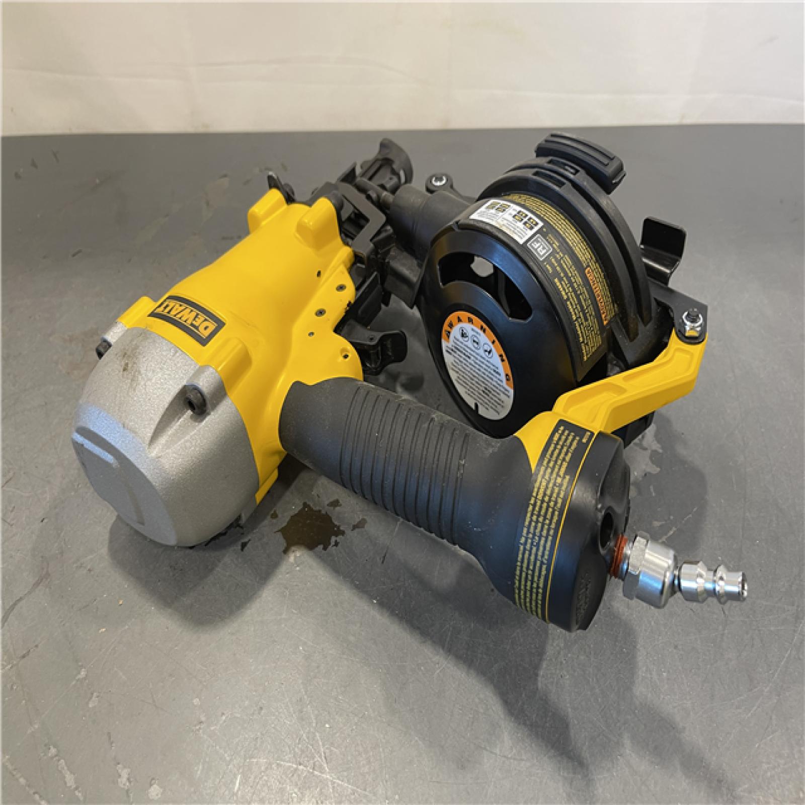 AS-IS - DeWalt 1-3/4 in. 15 Degree Pneumatic Coil Roofing Nailer