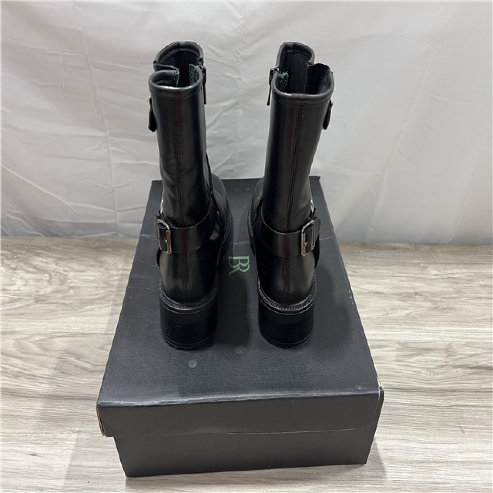 Banana Republic Leather Moto Boot - Black - SZ 6