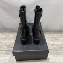 Banana Republic Leather Moto Boot - Black - SZ 6