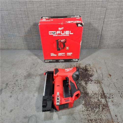HOUSTON LOCATION - AS-IS M12 FUEL 12-Volt Lithium-Ion Brushless Cordless 18-Guage Compact Brad Nailer (Tool Only)