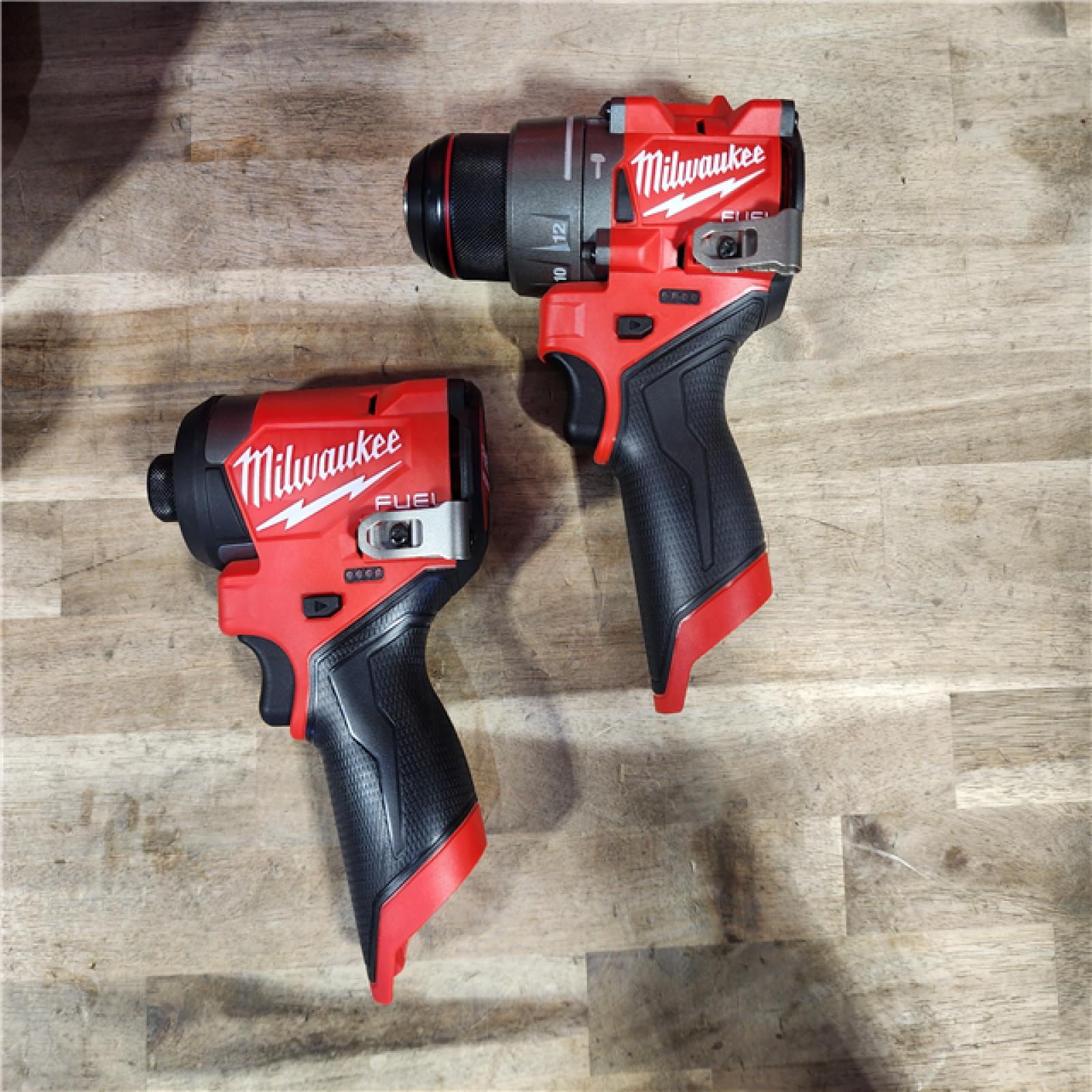 HOUSTON LOCATION - AS-IS (APPEARS LIKE NEW) Milwaukee 3497-22 12V Brushless Hammer Drill and Impact Driver Combo Kit