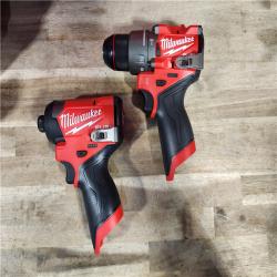 HOUSTON LOCATION - AS-IS (APPEARS LIKE NEW) Milwaukee 3497-22 12V Brushless Hammer Drill and Impact Driver Combo Kit