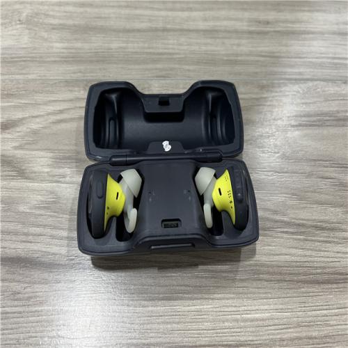 AS-IS Bose Soundsport Wireless Bluetooth Earbuds Midnight Blue - Citron