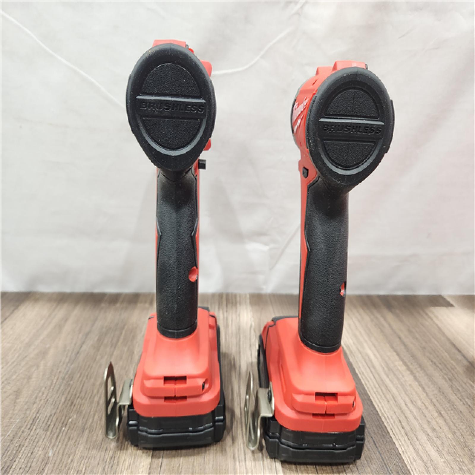 AS-IS- Milwaukee M18 Compact Brushless 2-Tool Combo Kit