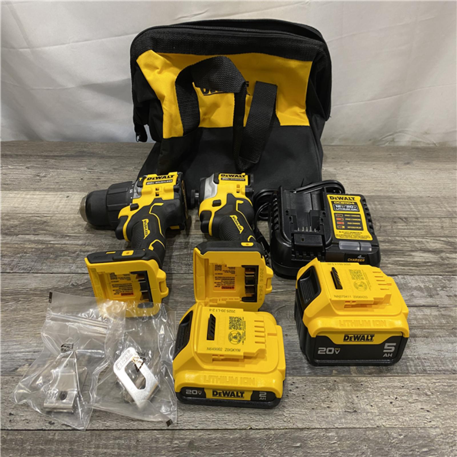 AS-IS DEWALT ATOMIC 20V MAX Lithium-Ion Cordless 2-Tool Combo Kit
