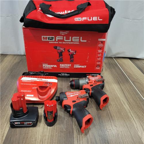 AS-IS MILWAUKEE M12 Fuel Combo Rotomartillo 1/2 Y Llave De Impacto1/4 Nueva Generacion