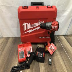 AS-IS Milwaukee FUEL 18V Lithium-Ion Brushless Cordless 1/2 in. Hammer Drill Driver Kit