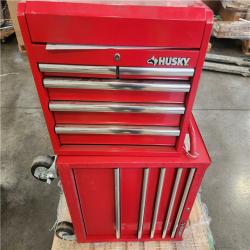 Phoenix AS-IS Husky Tool Storage 27 in. W x 18 in. D Standard Duty Red Rolling Tool Chest Combo (2-Chests)
