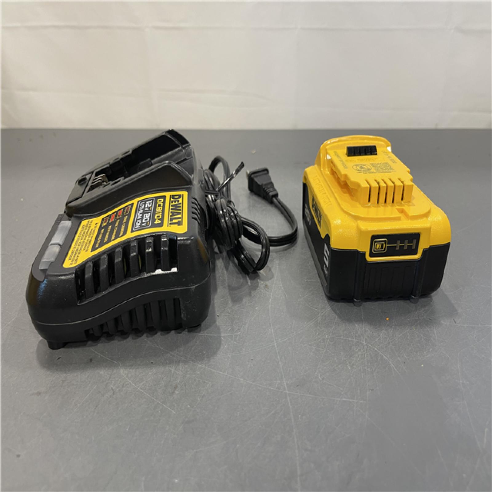 AS-IS - DEWALT 20-Volt Maximum XR 5.0 Ah Battery Pack and Charger