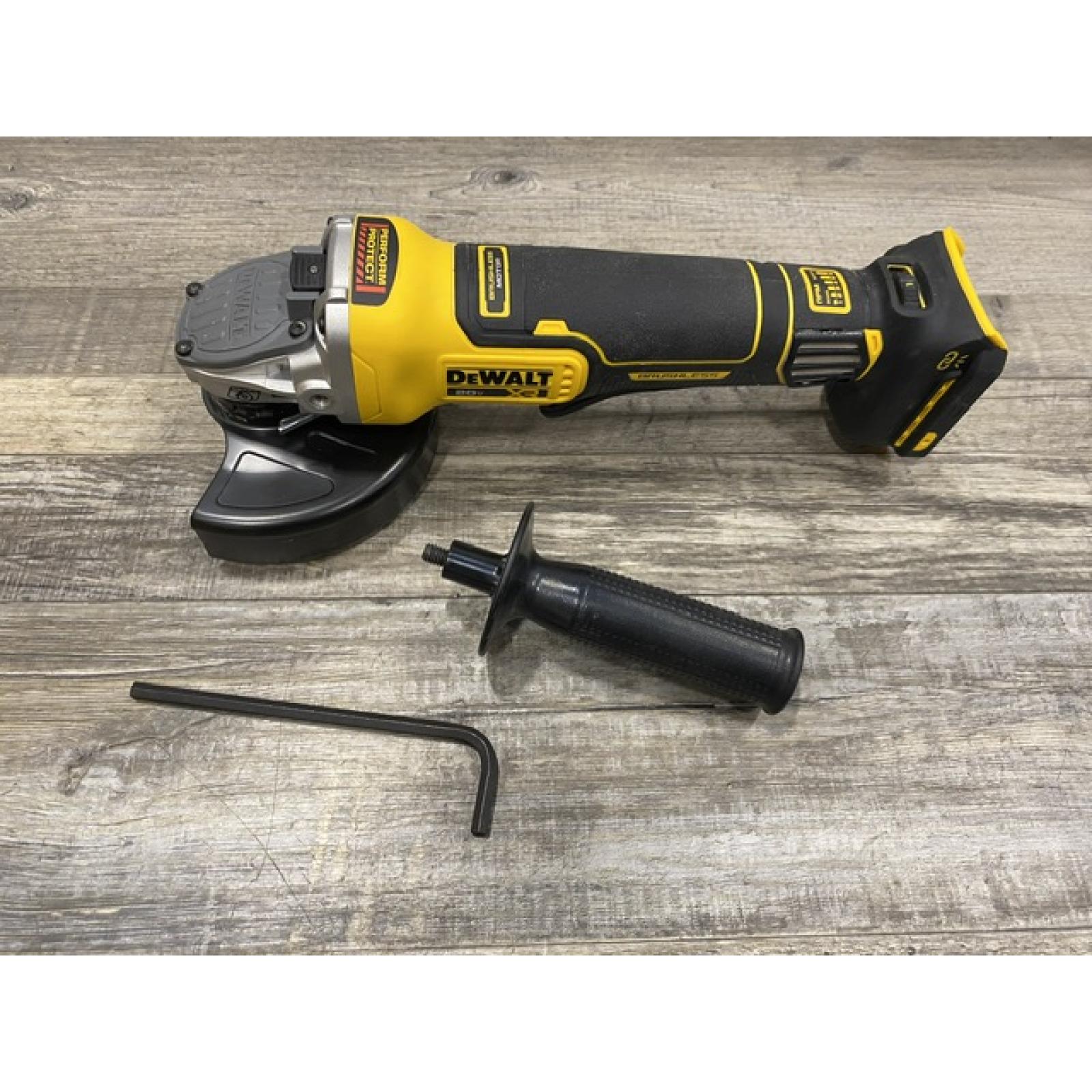 AS-IS DEWALT 20V XR Cordless 4-1/2. in. to 5 in. Variable Speed Angle Grinder (Tool Only)