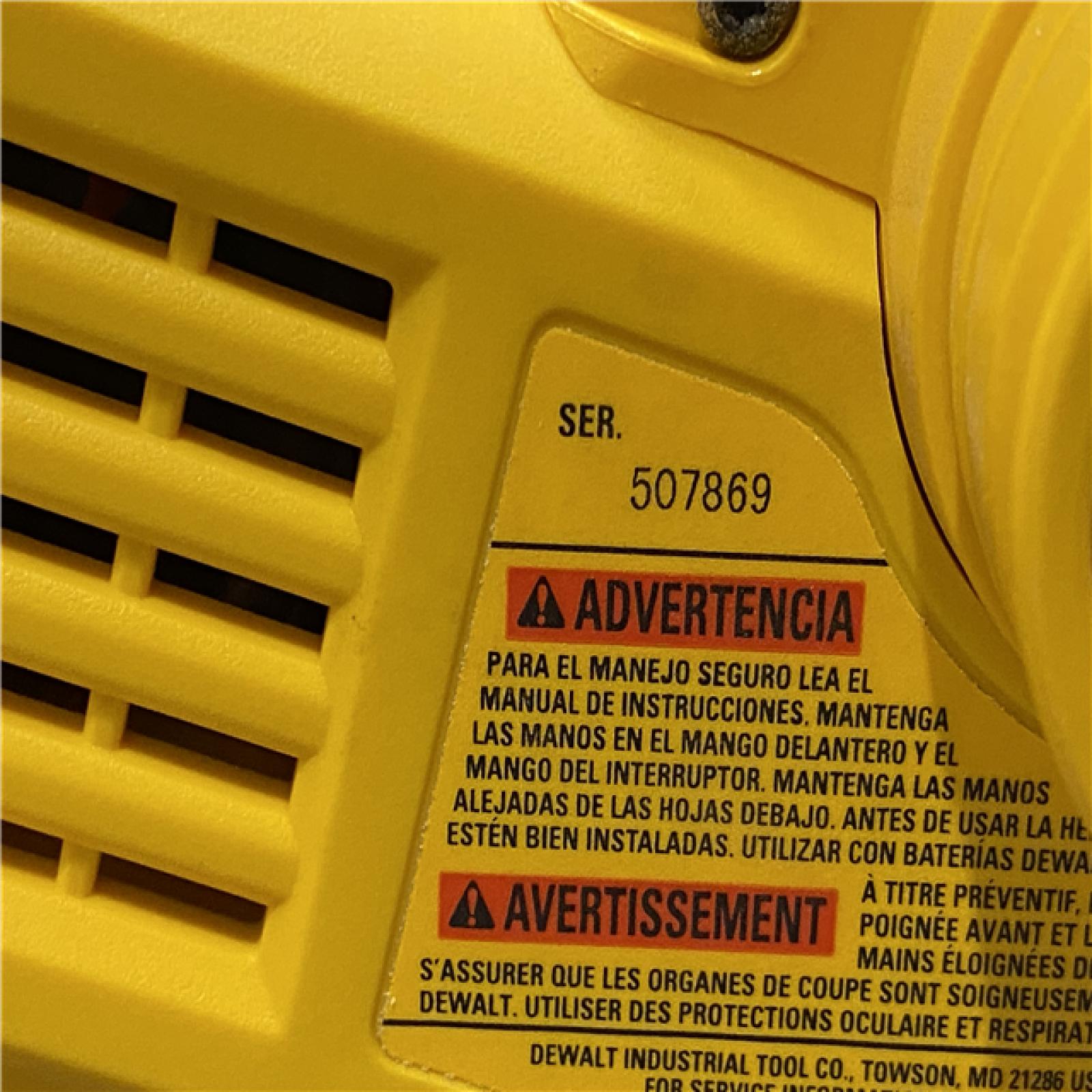 AS-IS DEWALT 20V MAX XR Cordless Brushless 3-1/4 in. Planer (Tool Only)