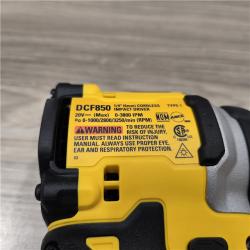 AS-IS DeWalt DCF850B 20V Cordless Compact 1/4 Impact Driver (Tool Only)