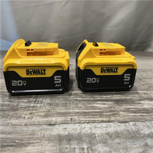 AS-IS DEWALT 20V MAX Lithium-Ion 5.0Ah Battery (2-Pack)