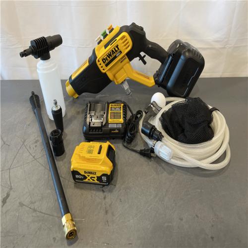 AS-IS - Dewalt 20V MAX 550 PSI 1.0 GPM Cold Water Cordless Battery Power Cleaner with 4 Nozzles Kit
