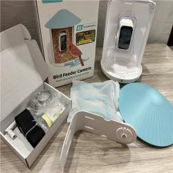 AS-IS BIRDFY - Smart Bird Feeder with Camera  AI Bird Recognition (7-Day Free Trial)  HD Video for Backyard Birdwatching - Blue