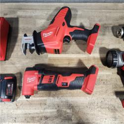 HOUSTON LOCATION - AS-IS MILWAUKEE 4 TOOL COMBO KIT W/ (2) BATTERY & CHARGER