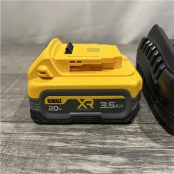 AS-IS DEWALT 20V MAX XR POWERSTACK Lithium-Ion Battery Starter Kit with 3.5Ah Battery and Charger
