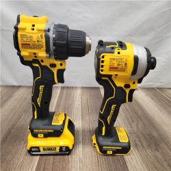 AS-IS- DeWalt 20V MAX ATOMIC Cordless Brushless 2-Tool Combo Kit