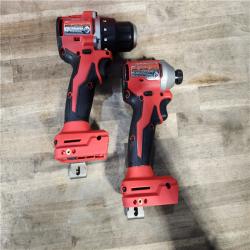 HOUSTON LOCATION - AS-IS Milwaukee M18 18V Lithium-Ion Brushless Cordless Compact Drill/Impact Combo Kit (2-Tool) W/(2) 2.0 Ah Batteries  Charger & Bag