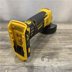 AS-IS DEWALT 20-Volt MAX XR Lithium-Ion Cordless Brushless 4-1/2 in. Paddle Switch Small Angle Grinder w/ Kickback Brake (Tool-Only)
