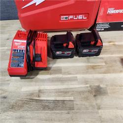 HOUSTON LOCATION - AS-IS Milwaukee 2904-22 Hammer Drill Driver Kit with Batteries  Charger & Tool Case  Red