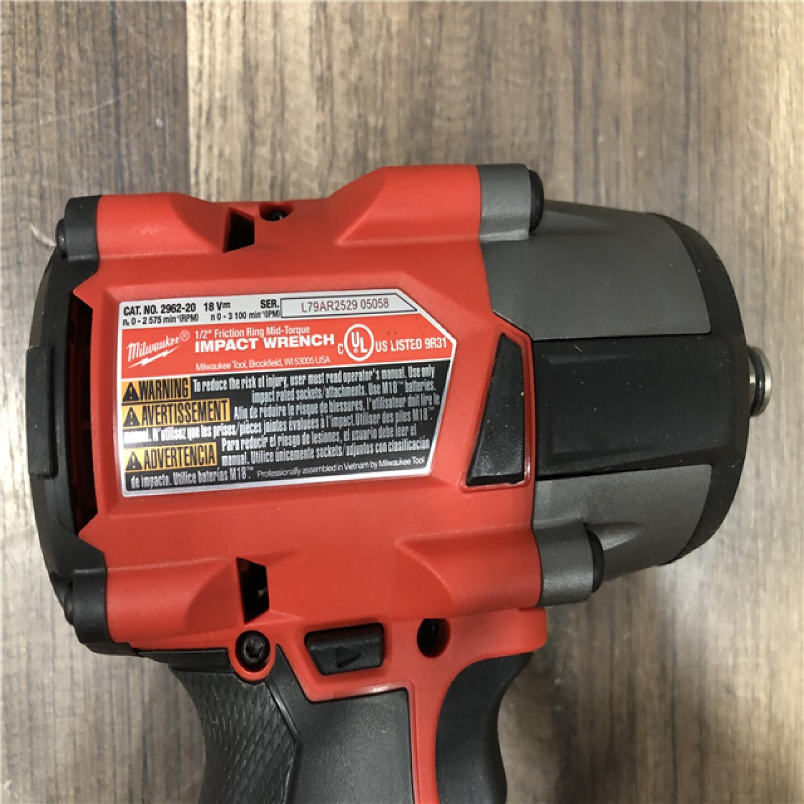 AS-IS Milwaukee FUEL Gen-2 18V Lithium-Ion Brushless Cordless Mid Torque 1/2 in. Impact Wrench w/Friction Ring (Tool-Only