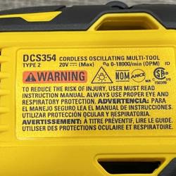 AS-IS DEWALT ATOMIC 20V MAX Cordless Brushless Oscillating Multi Tool Kit