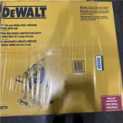NEW- DeWalt 15 Amps 12 in. Corded Dual-Bevel Sliding Compound Miter Saw