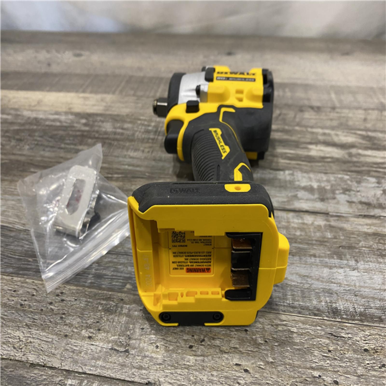 AS-IS DEWALT ATOMIC 20V MAX Cordless Brushless 1/2 in. Variable Speed Impact Wrench (Tool Only)