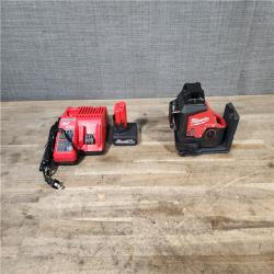 HOUSTON LOCATION - AS-IS Milwaukee-3632-21 M12 Green Beam Laser 360° 3-Plane Kit