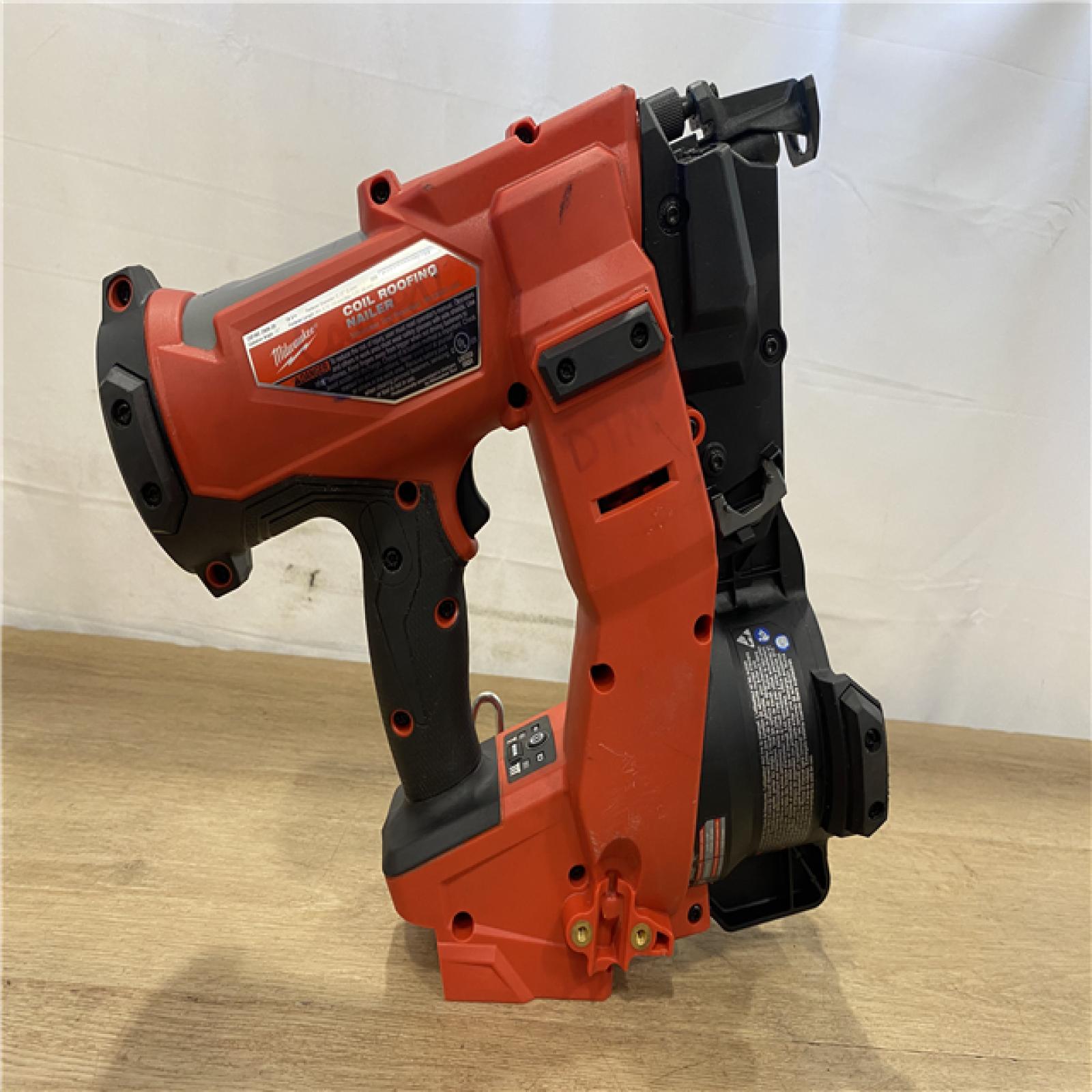 AS-IS Milwaukee FUEL 18-Volt Lithium-Ion Brushless Cordless Coil Roofing Nailer (Tool Only)
