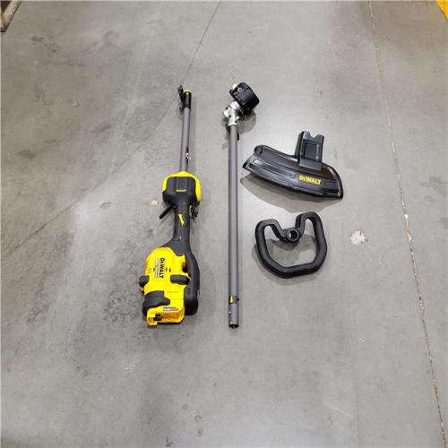 AS IS DEWALT FLEXVOLT 60V MAX 17 in. Cordless Battery Powered Attachment Capable Trimmer Kit with (1) FLEXVOLT 3 Ah Battery & Charger