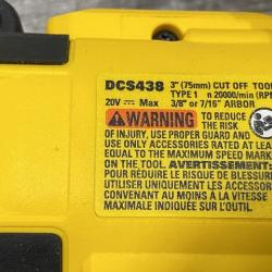 AS-IS DEWALT 20V XR Cordless 3 in. Cut-Off Tool (Tool Only)