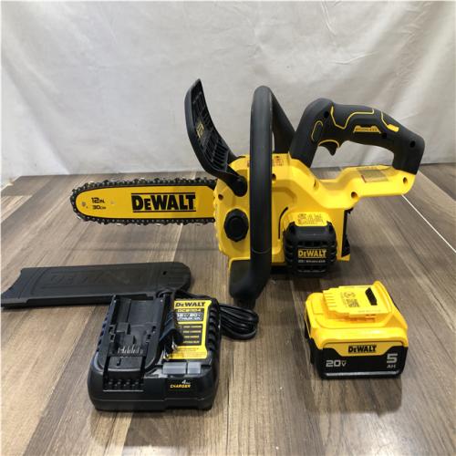 AS-IS DEWALT 20V MAX Compact 12 Brushless Cordless Chainsaw Kit