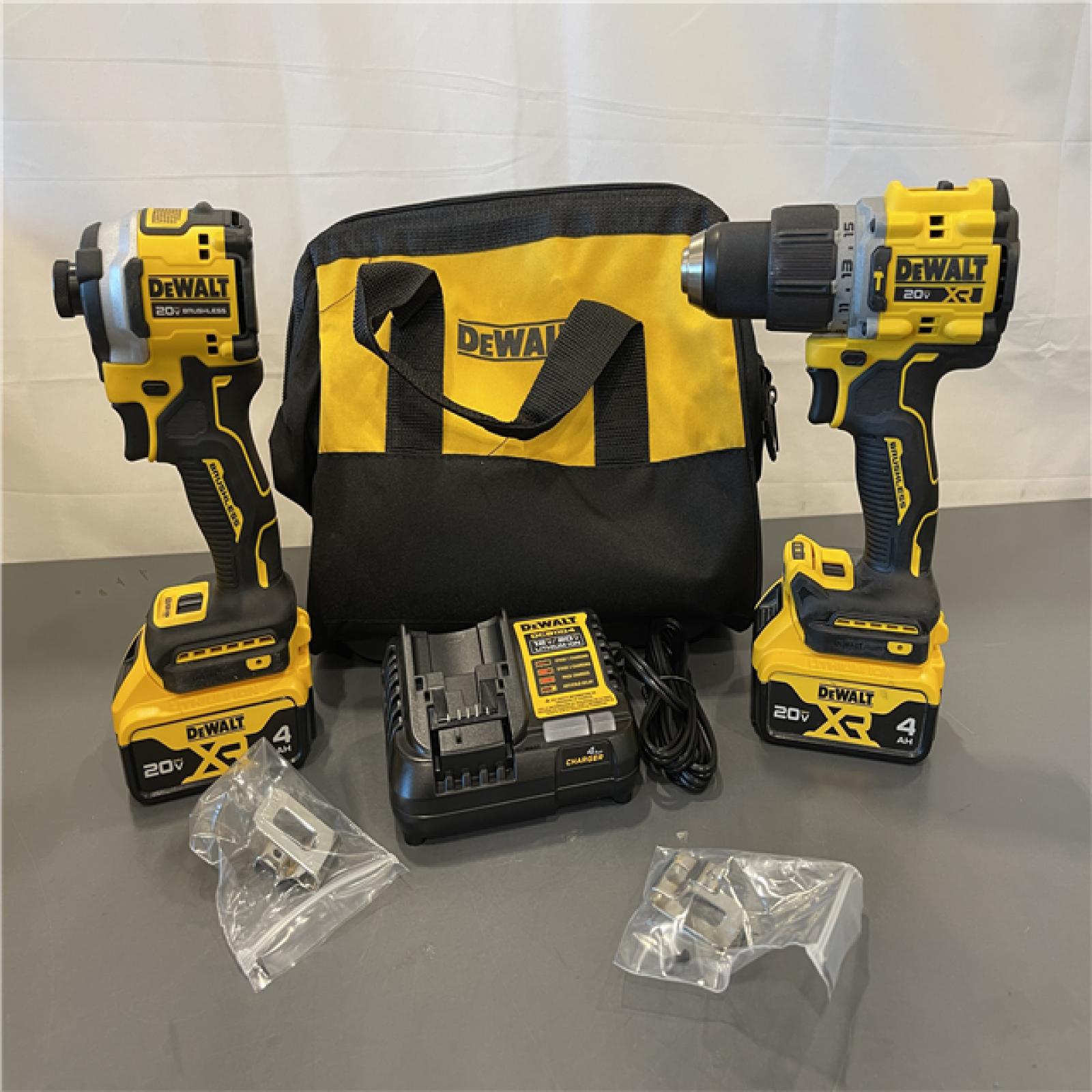 Like New! - DEWALT 20V MAX XR Hammer Drill and ATOMIC Impact Driver 2 Tool Cordless Combo Kit