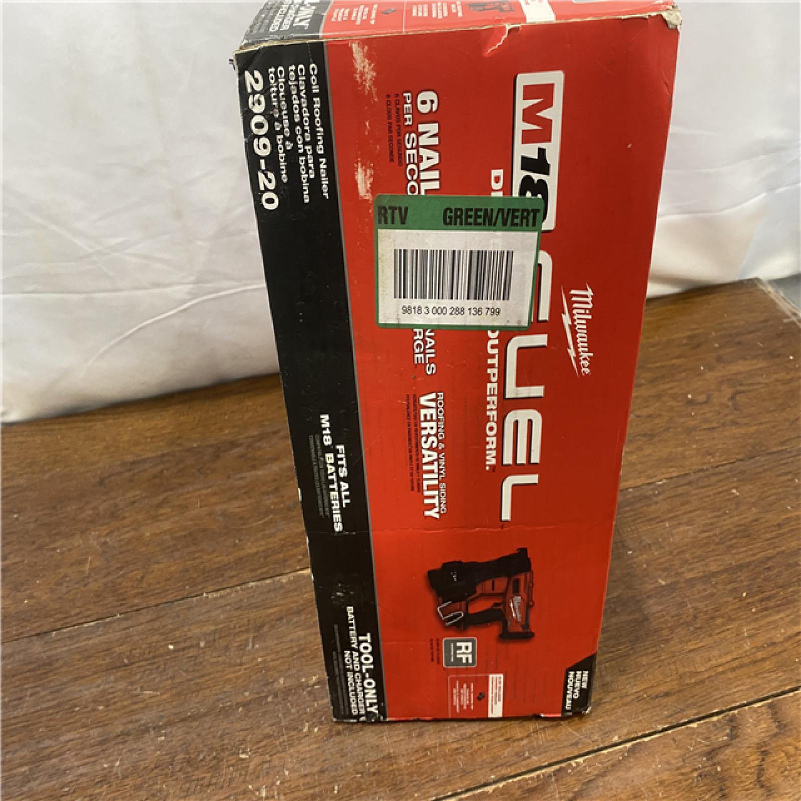 NEW Milwaukee M18 FUEL Coil Roofing Nailer