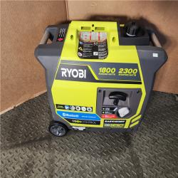 HOUSTON LOCATION - AS-IS RYOBI 2,300-Watt Recoil Start Bluetooth Super Quiet Gasoline Powered Digital Inverter Generator with CO Shutdown Sensor