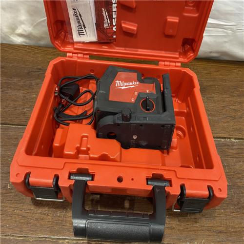 AS-IS 100 Ft. REDLITHIUM Lithium-Ion USB Green Rechargeable Cross Line Laser Level with Charger