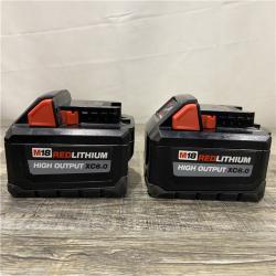 AS-IS Milwaukee 18-Volt Lithium-Ion High Output Battery Starter Kit with Two 6.0 Ah Battery and Charger