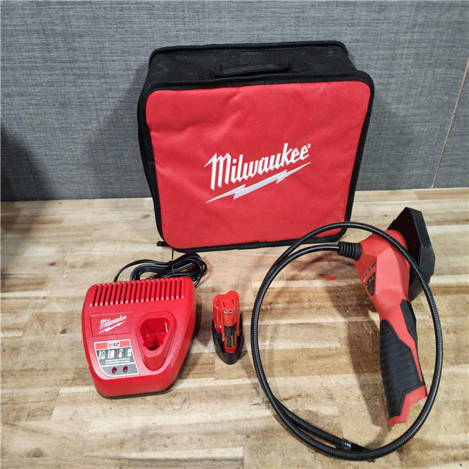 HOUSTON LOCATION - AS - IS Milwaukee 12V Lithium-Ion Cordless M-SPECTOR 360-Degree 4 ft. Inspection Camera Kit