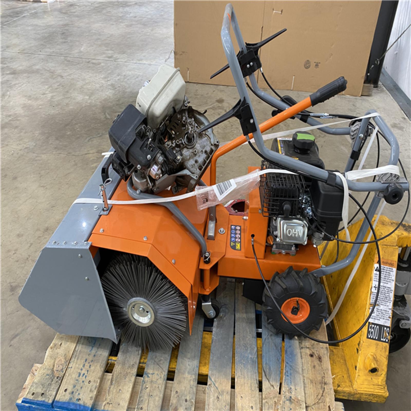 Houston Location - AS-IS Yardmax 209cc Power Sweeper