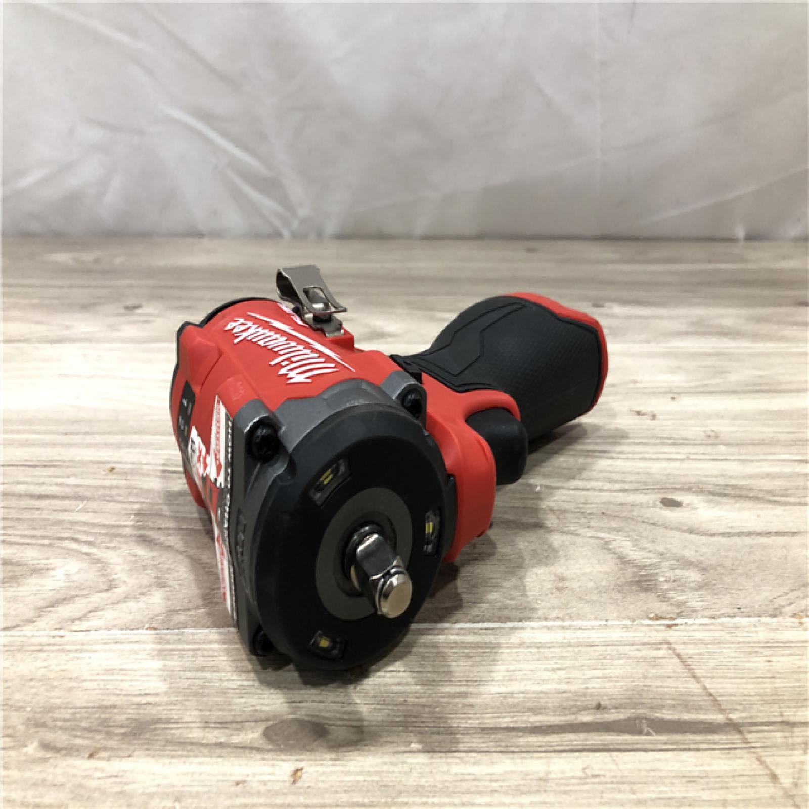 AS-IS Milwaukee FUEL 12V Lithium-Ion Cordless Stubby 3/8 in. Impact Wrench (Tool-Only)