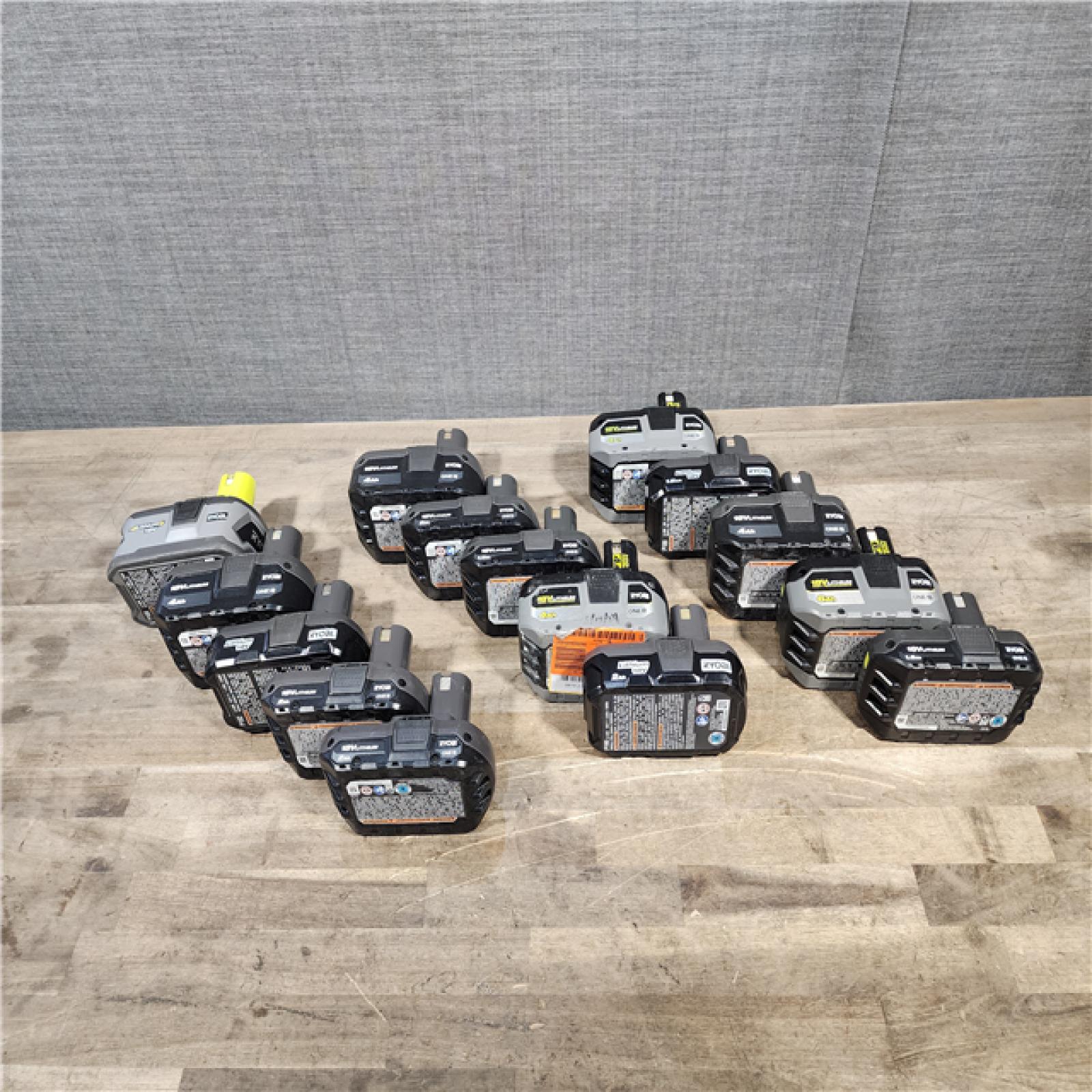 HOUSTON LOCATION - AS-IS RYOBI BATTERY PACK QTY - 15