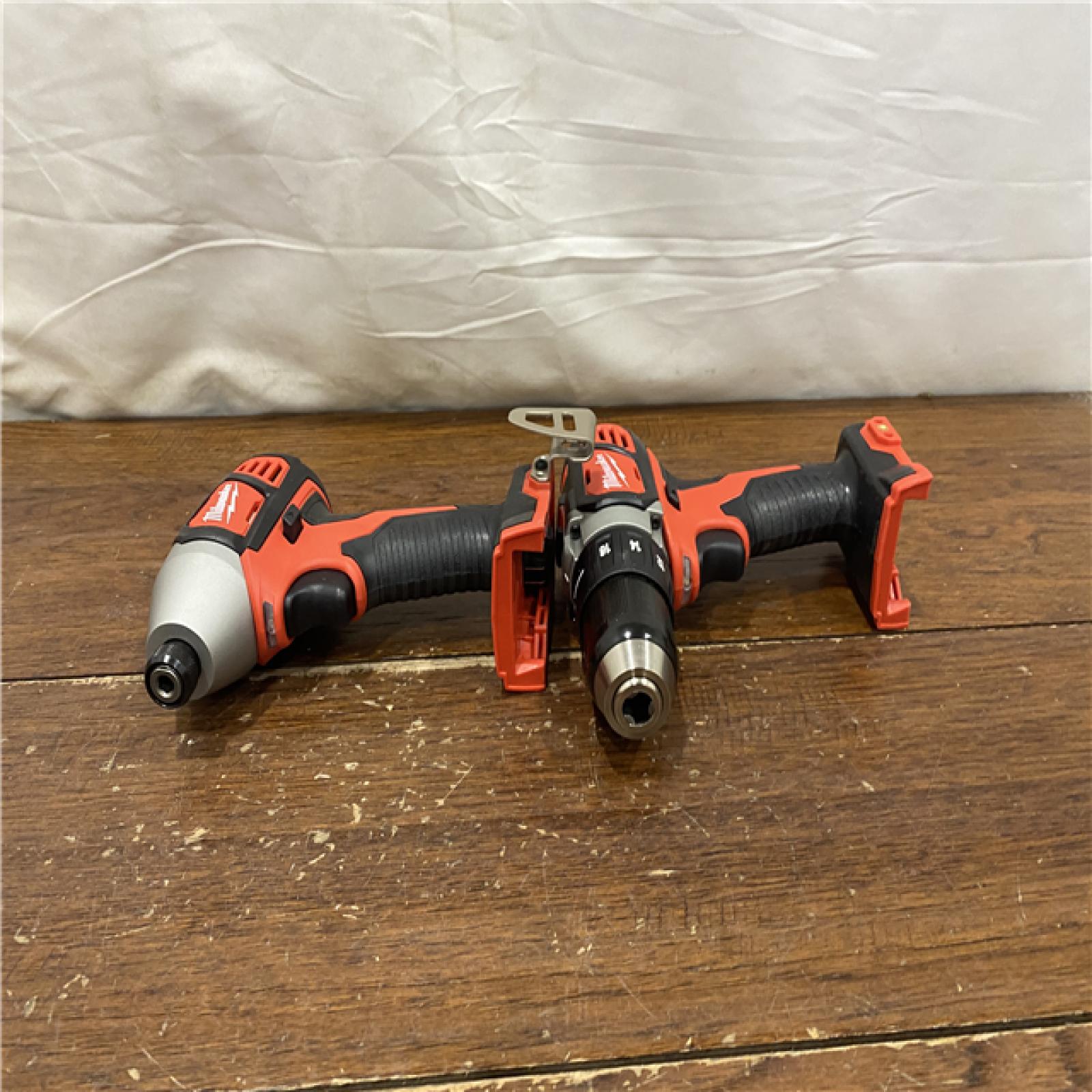 AS-IS Milwaukee M18 18V Cordless Brushed 2 Tool Drill/Driver and Impact Driver Kit